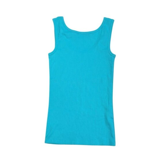 *New Christine Alexander Rhinestone Tank Top Womens S Turquoise Cowgirl Festival - Picture 2 of 6